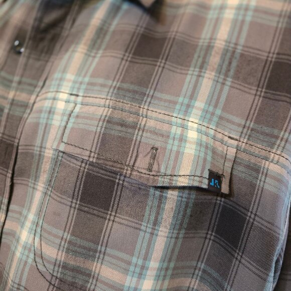 JKL Long Sleeve Plaid Buttom Up Shirt sz XXL - Picture 2 of 12